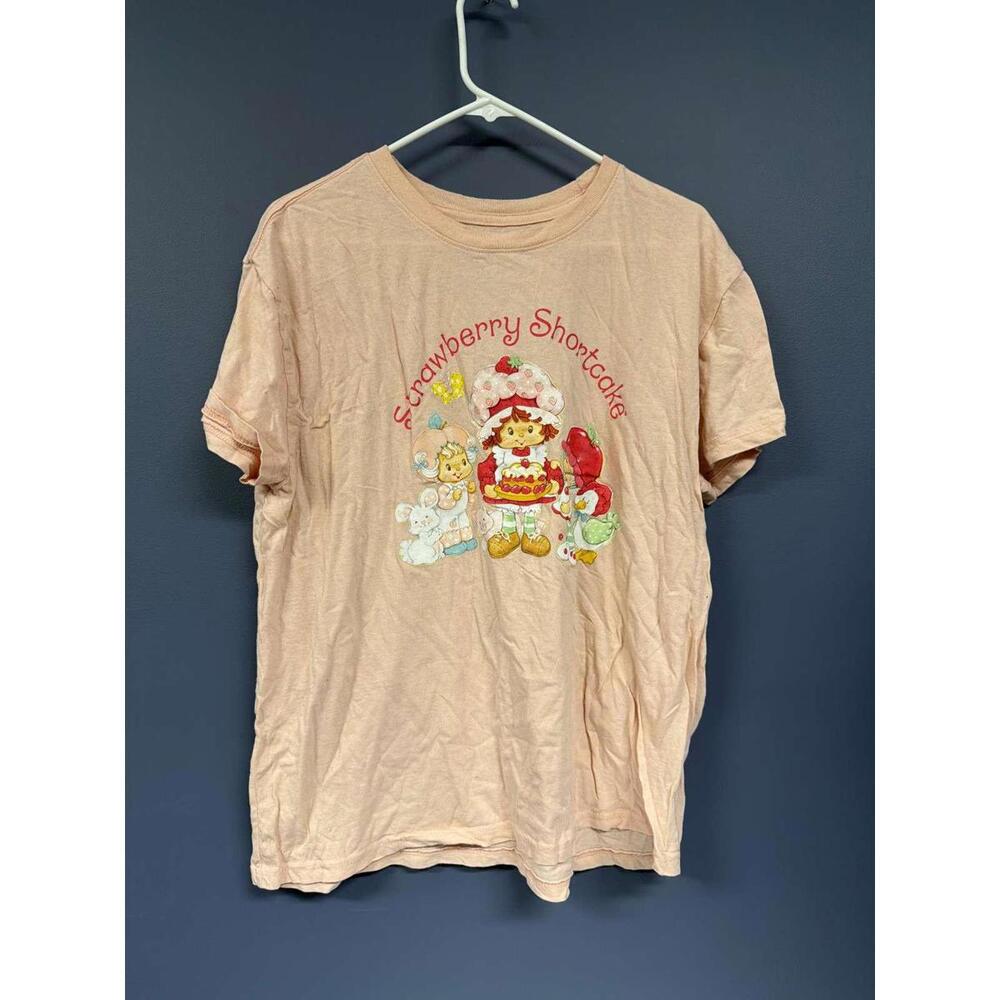 Strawberry Shortcake Graphic T-Shirt Pink 2X Plus Size Short Sleeve Tee